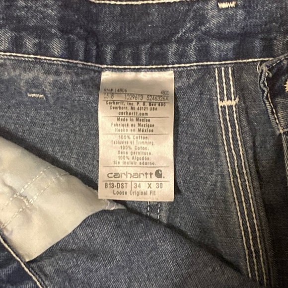 Vtg Carhartt denim jeans - Picture 3 of 4